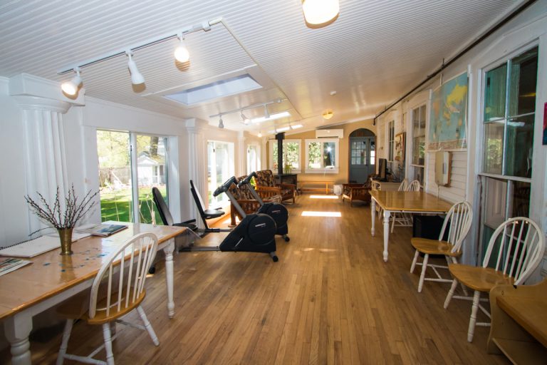 Side porch in Castleton, Vermont